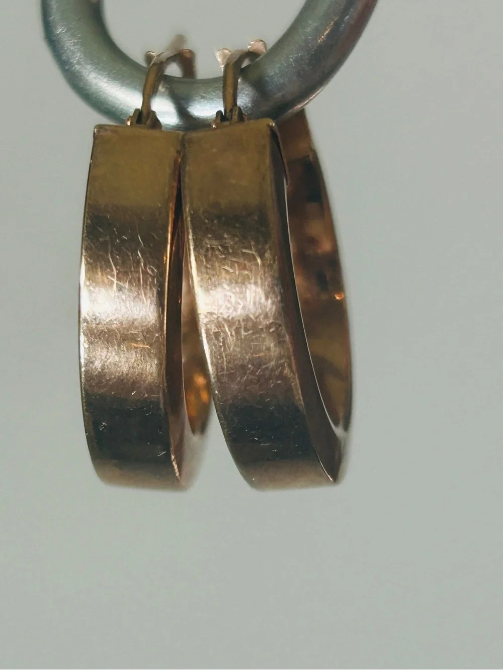 Polished Gold Hoop Huggie Earrings for Women